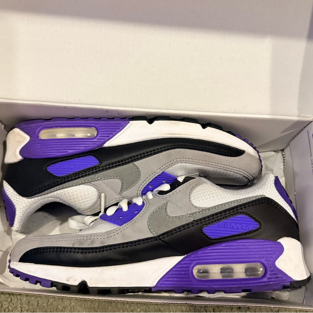 Nike Purple and Gray Sneakers